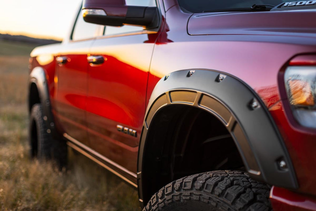 Rough Country Defender Fender Flares PRV Delmonico Red Ram 1500 2WD 4WD (2019-2024)