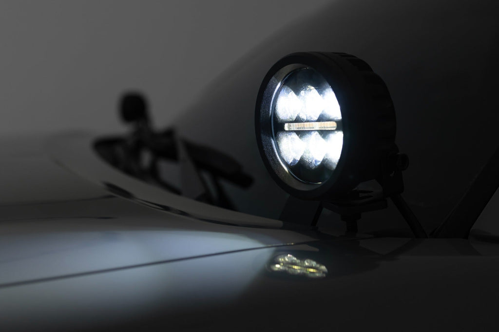 Rough Country LED Light Kit Ditch Mount 2 Spectrum Pair Spot Toyota Tacoma (16-23)