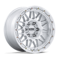 KMC KM555 Attack wheel, gloss silver with machined face
