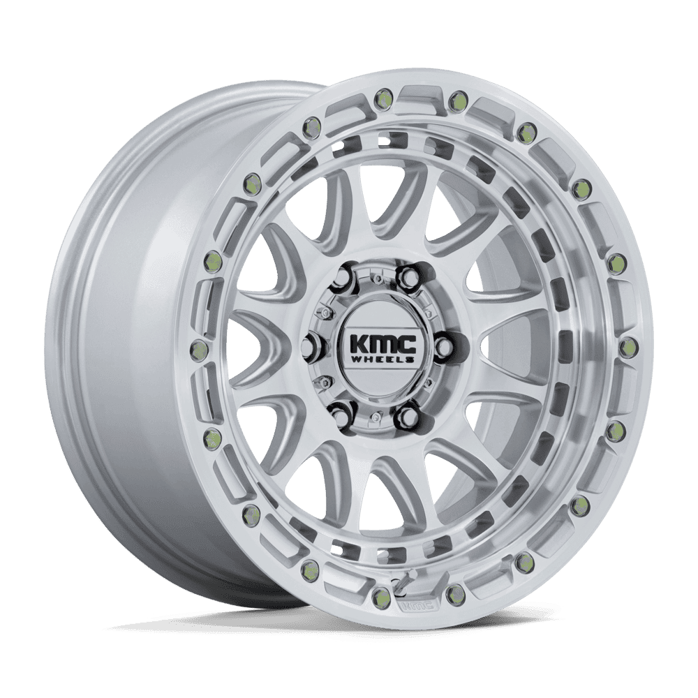 KMC KM556 Crux wheel, gloss silver with machined face