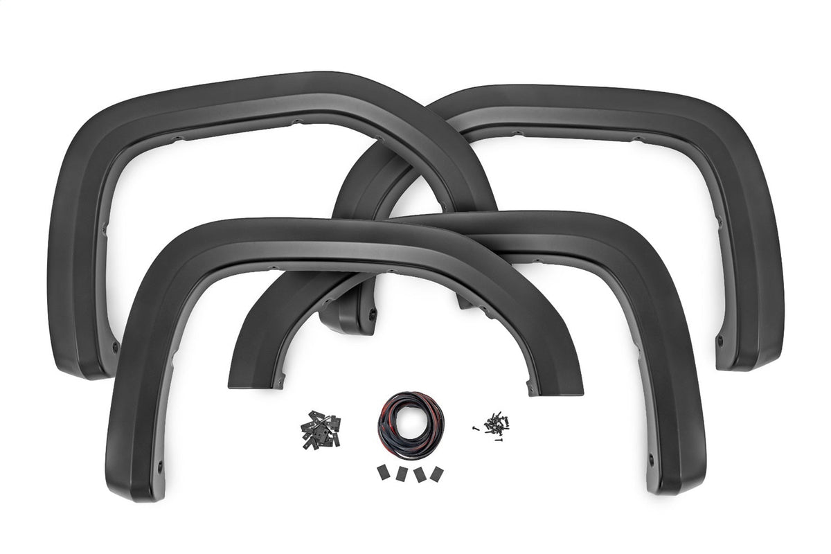 Rough Country Sport Fender Flares G1K Stone Blue GMC Sierra 1500 2WD 4WD (2019-2026)