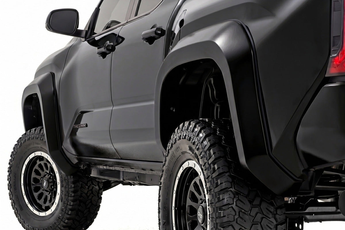 Rough Country Sport Fender Flares 202 Gloss Black Toyota Tacoma 2WD 4WD (2024-2026)