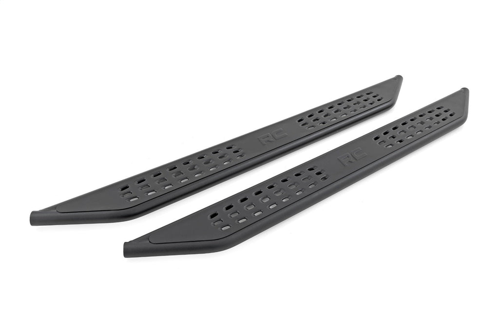 Rough Country OV2 Running Boards Side Step Bars Crew Cab Ford F-150 Lightning F-250 F-350 (15-26)