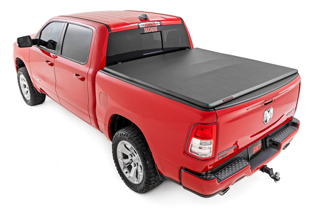 Rough Country Soft Tri-Fold Bed Cover 5 7 Bed Ram 1500 (19-26) 1500 TRX (21-24)