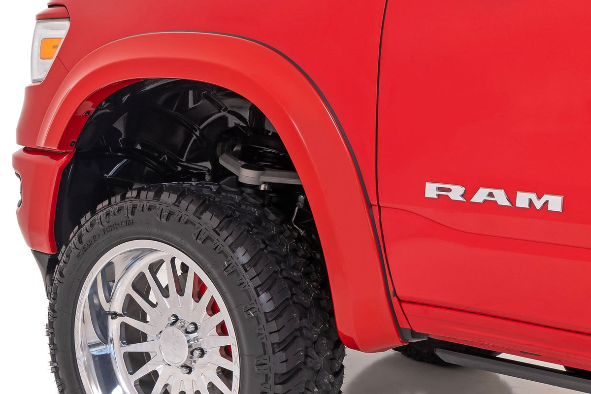 Rough Country Sport Fender Flares PXJ Diamond Black Ram 1500 2WD 4WD (2019-2024)