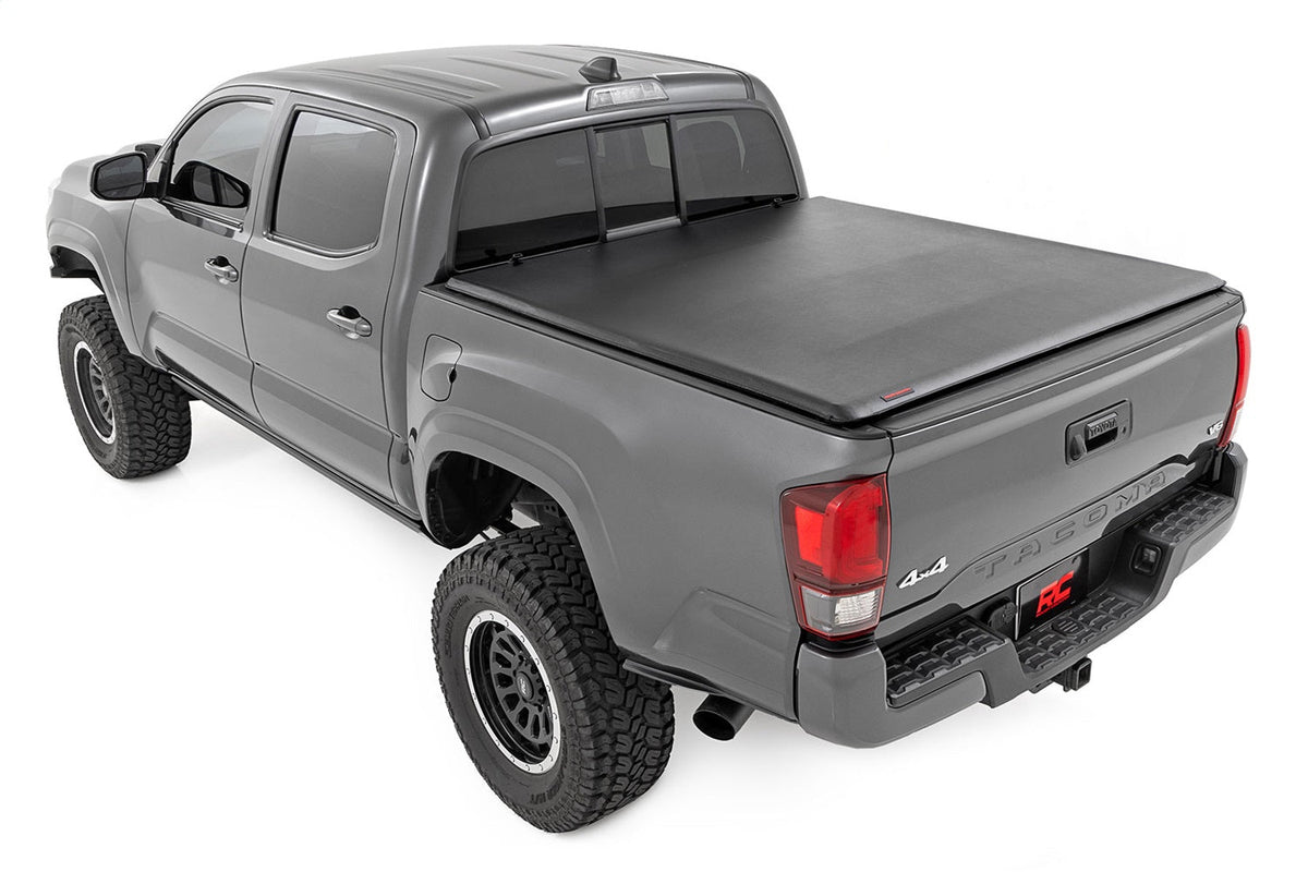 Rough Country Soft Roll Up Bed Cover 5 ft Bed Toyota Tacoma 2WD 4WD 2016-2023