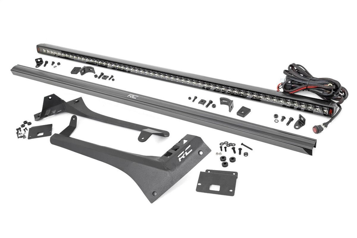 Rough Country LED Light Kit Windshield 50 Spectrum Single Row Jeep Gladiator JT Wrangler JL (18-26)