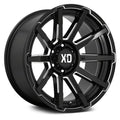 XD Series XD847 Outbreak Gloss Black Milled Wheel